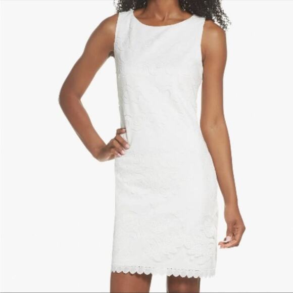 Eliza J White Lace‎ Sheath Dress 4 - Picture 1 of 9